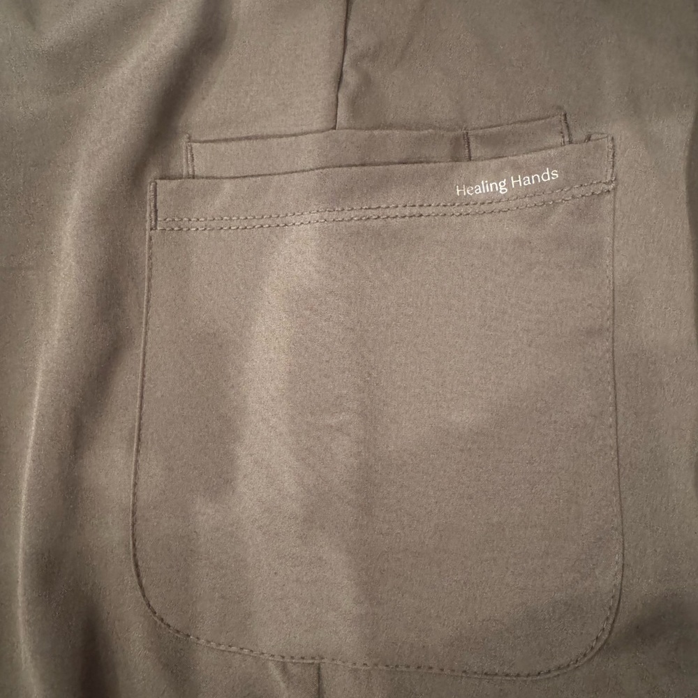 HH Works By Healing Hands Women’s Six Pocket Olive Pants Women’s Plus Sz 3X - Picture 8 of 13